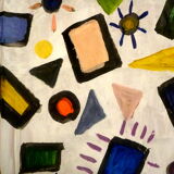 Abstraction with a starry sky