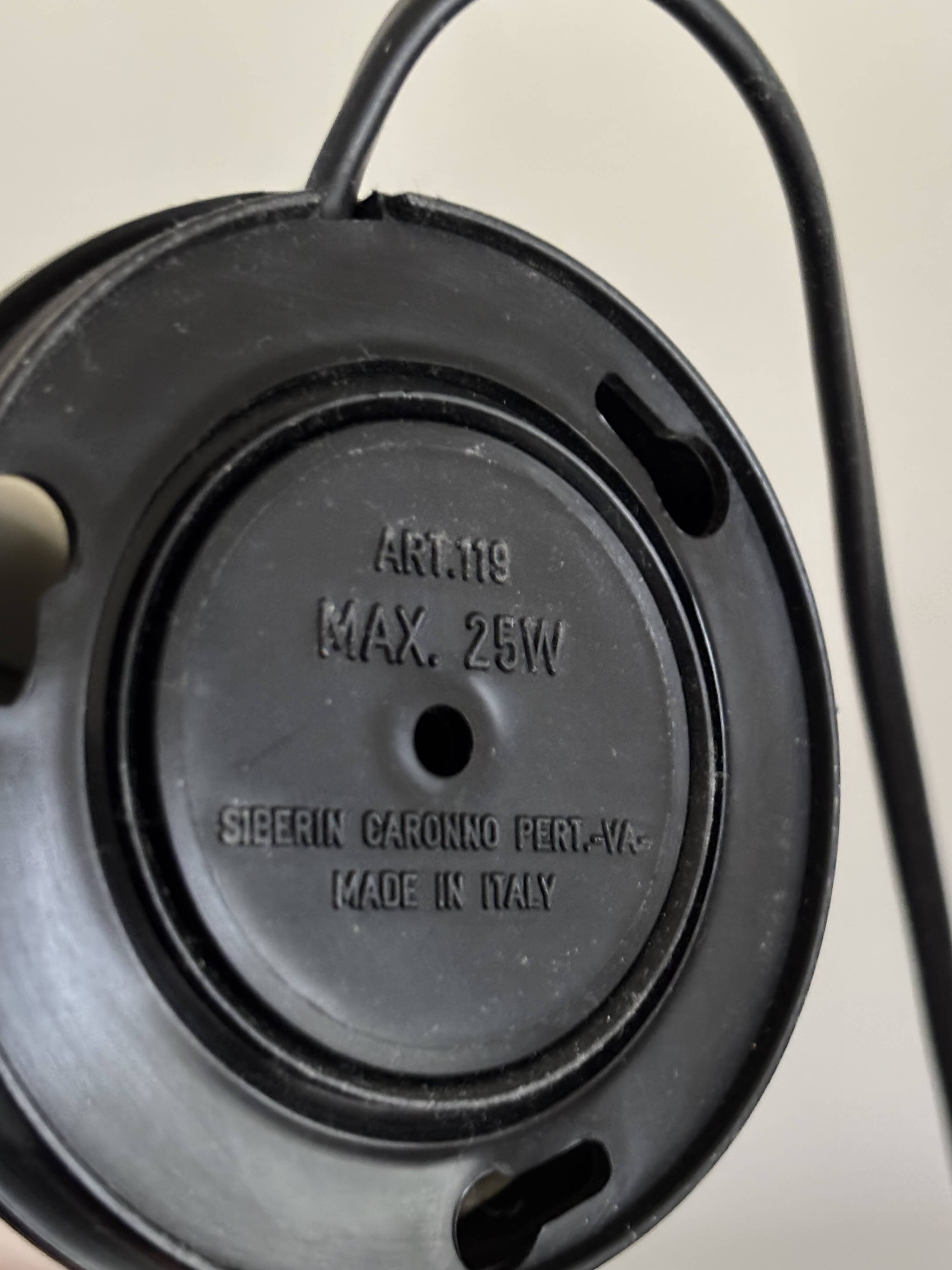 Set of two Vintage 'Pac-Man' Asteroidi Siberin Caronno table lamp Italy 70's design