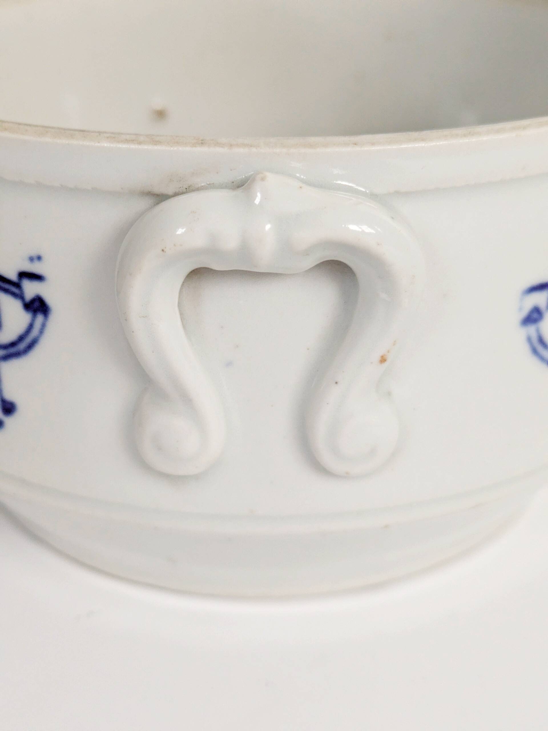 Set of 2 vintage ceramic terrines from Saint-Uze, Art Deco.