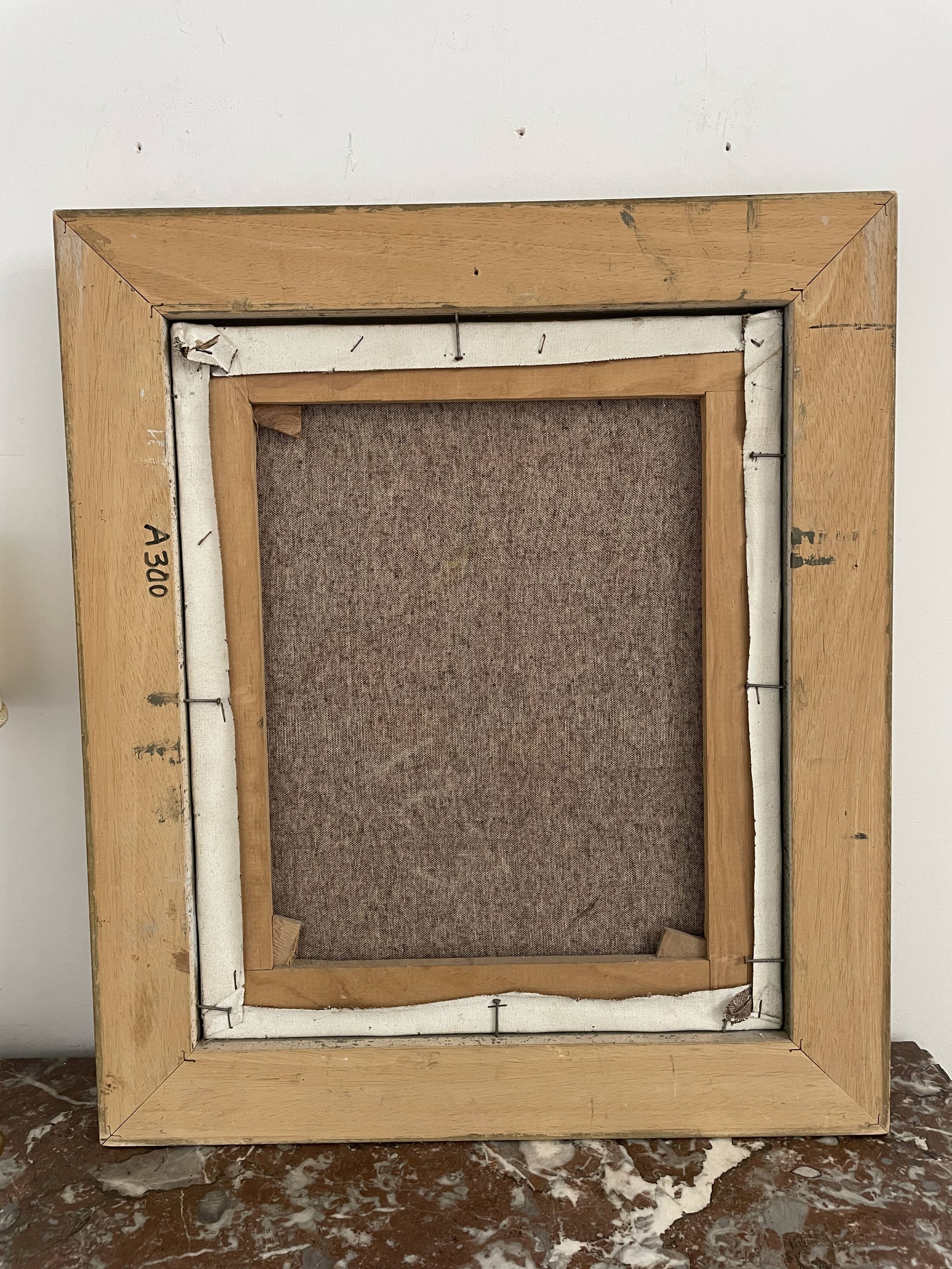 Oil painting, still life with bouquet, flowers, signed betez, floral decor, wooden frame, art