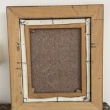 Oil painting, still life with bouquet, flowers, signed betez, floral decor, wooden frame, art