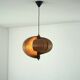 Lampe de plafond Nautilus en bois attribuée à Hans Agne Jakobsson, années 1960.
