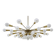 Rare Mid Century Chandelier Sputnik, Atomic, 1960s