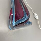 Large 41cm sommerso murano glass flavio poli attr. table light, italy, 1960s