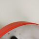 Vintage Orange Chrome Pendant Light: 1970s Space Age Lamp