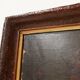 Peinture à l'huile baroque flamande du XIXe siècle dans un cadre en bois ancien