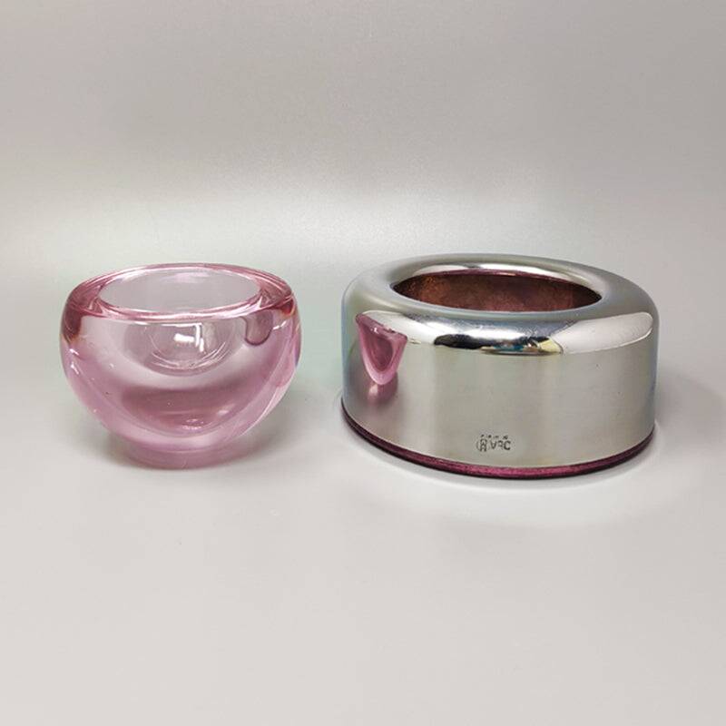 1960s Gorgeous "Biglia" in Crystal by Joe Colombo for Arnolfo Di Cambio. Made in Italy