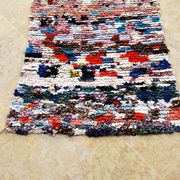 Vintage Moroccan Berber Boucherouite rug 238 x 85 cm
