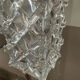 Vintage vase in molded glass and glass paste