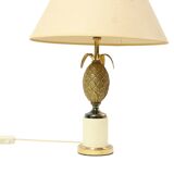 Lampe ananas en laiton de style Maison Charles Hollywood Regency