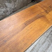 Paire de bancs noyer 1900