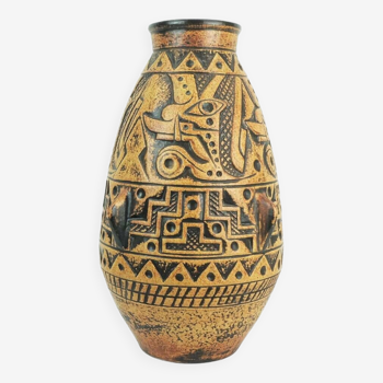 Énorme et rare vase de sol du milieu du siècle anubis jasba modèle n 312 11 5