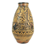 Huge and rare mid century floor vase anubis jasba model n 312 11 5