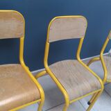 Lot de 3 chaises d'écolier