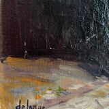Oil on canvas, linen