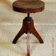 Workshop or piano swiveling stool 50s