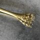 Sugar or ice cube tongs, gold star stamp with lion paw finish