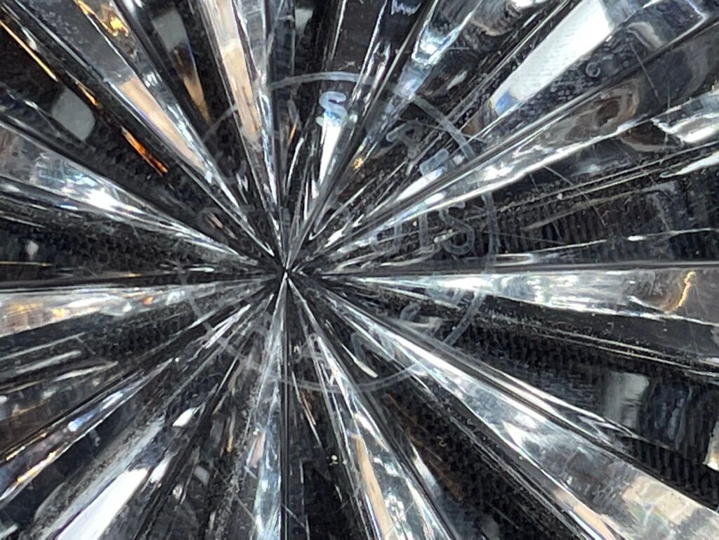 Cut crystal ashtray Saint Louis