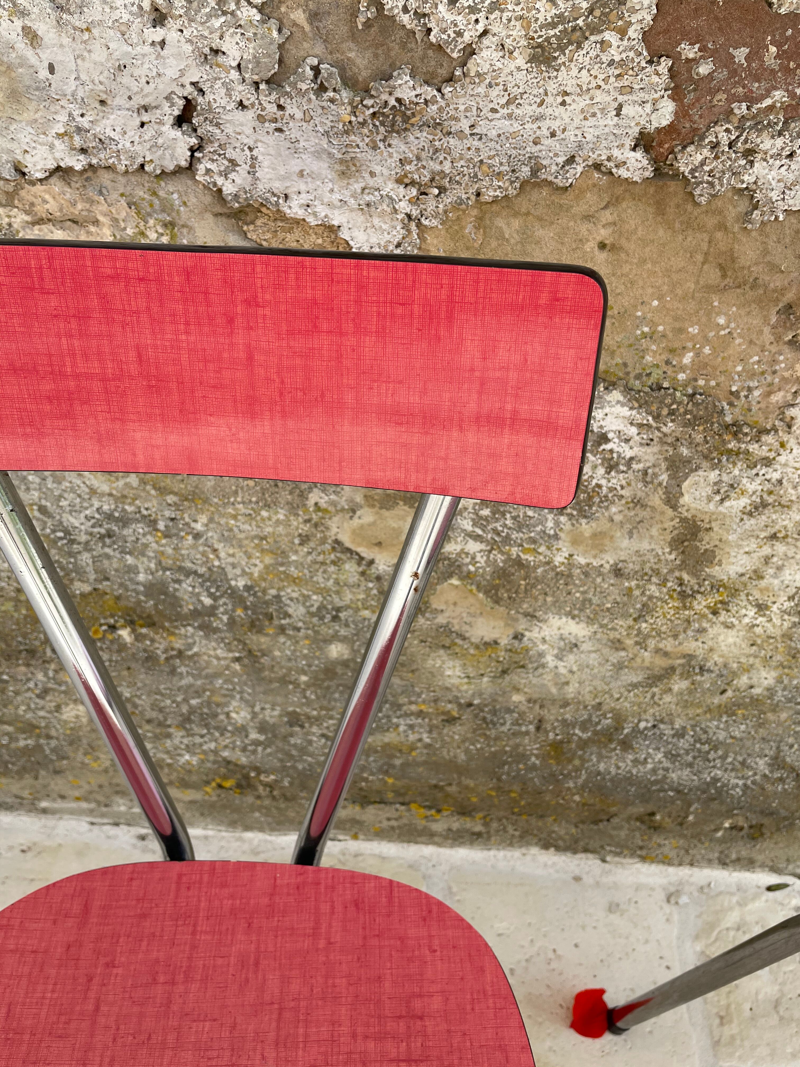 Pair of formica chairs 60s