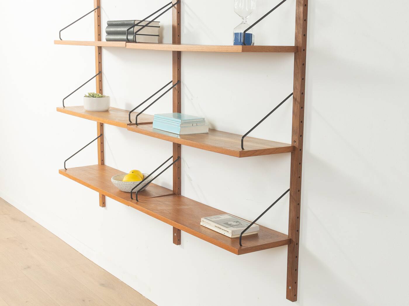 Classic wall shelf by Poul Cadovius for Cado, 1950s, teak veneer