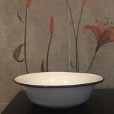 Light blue enamelled sheet metal basin