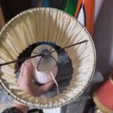 Pink opaline lamp