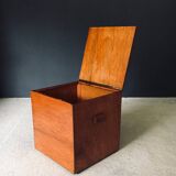 Handcrafted Cubical Side Table, Belgium, 1950s