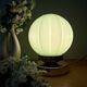 Vintage mint green opaline globe table lamp