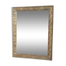 Mirror frame wood plaster carved stucco gilded patinated