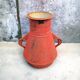 Amphora vase old enamelled sheet metal