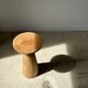 Side table, end of sofa in natural mango monoxyl conical tray H:50cm