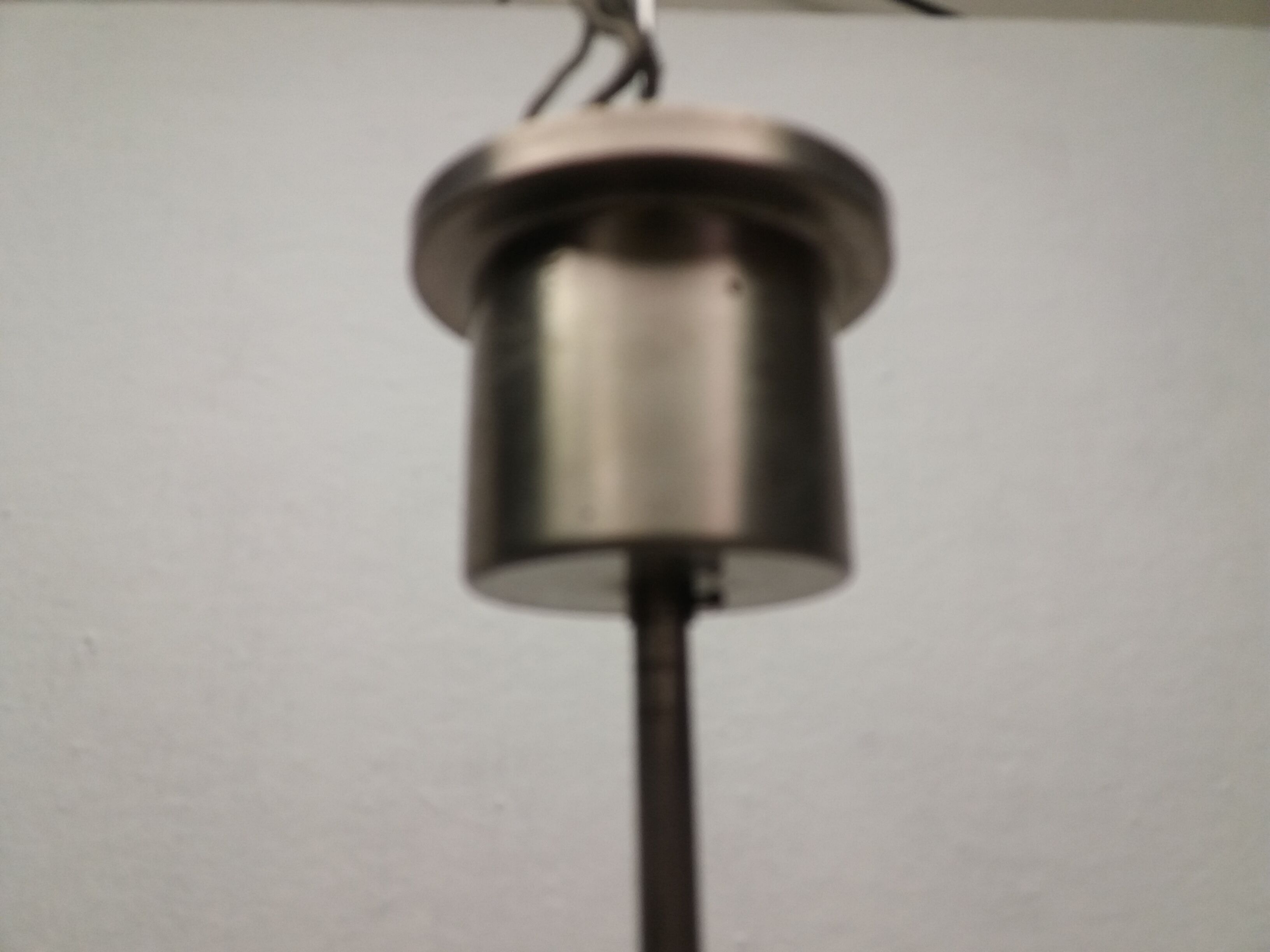 1930 Art deco Metal chandelier Functionalism, Czechoslovakia