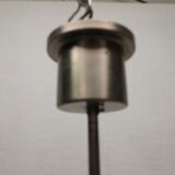 1930 Art deco Metal chandelier Functionalism, Czechoslovakia