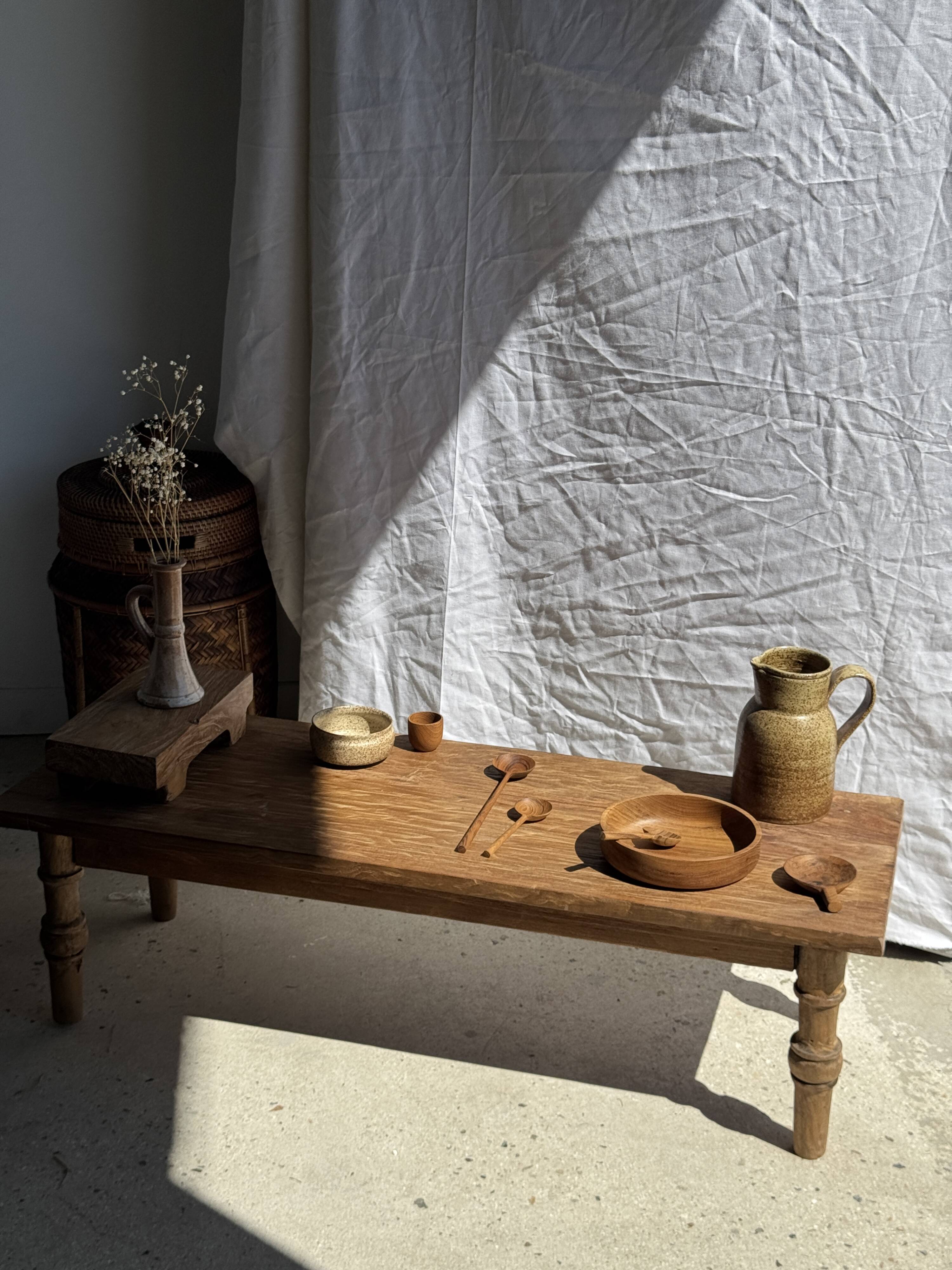 Mini cup, saucer or egg cup in teak H5 D5
