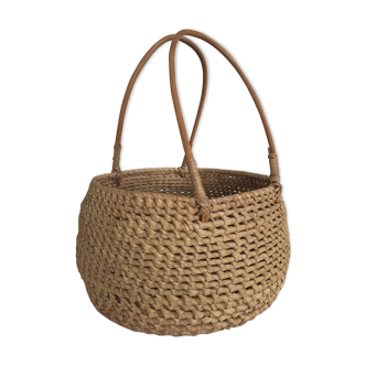 Panier boule tressé décoration bohème