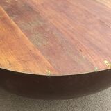 Round coffee table in wood