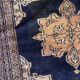 Handmade vintage Uzbek Bukhara rug 64cm x 65cm 1960s - 1C1176