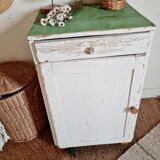 Renovated patinated white jam