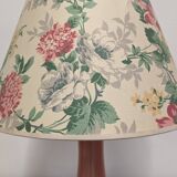 Charolles faience lamp in pink by Jacques Molin, France circa 1970.