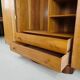 Superb English Art Deco wardrobe in burr walnut – 1930s
