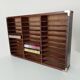 Vintage wall shelf cassette holder 70s/80s