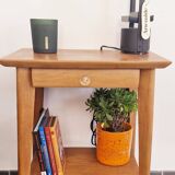 50s side table with compass legs