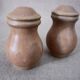 Stoneware salt and pepper shakers