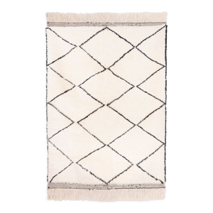 Tapis berbere ecru avec