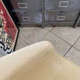 Daw parchment armchair Eames Zénith plastics Herman Miller vintage 1950