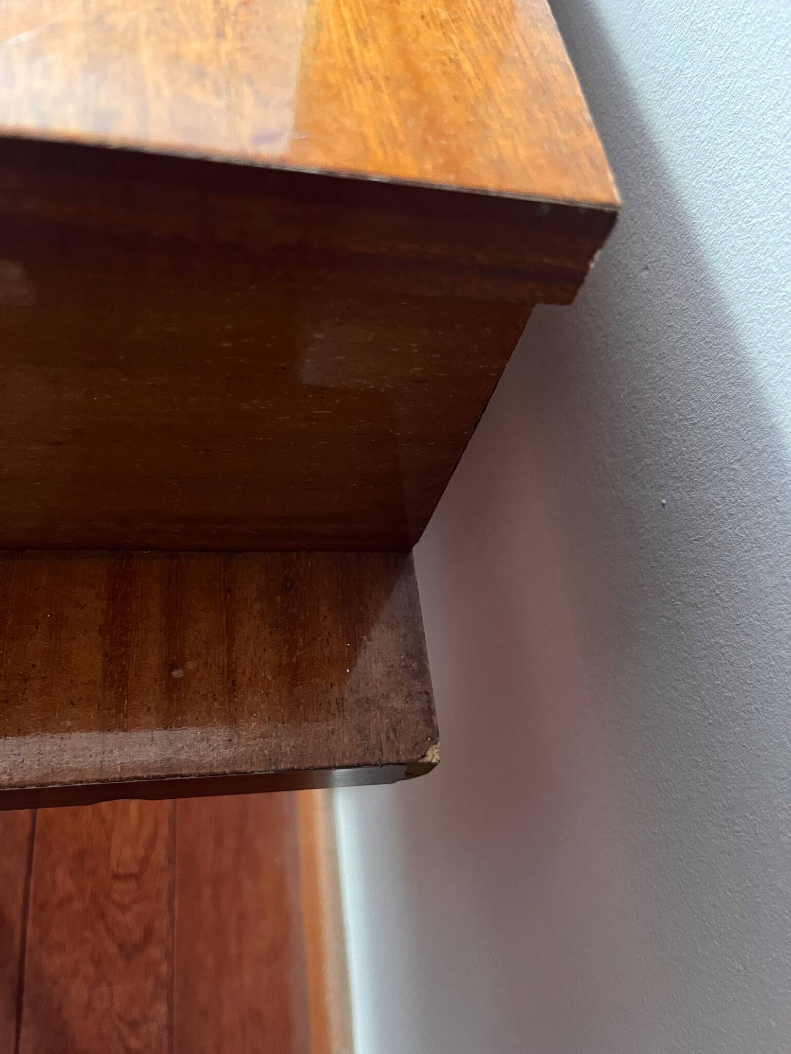 Scandinavian dressing table mirror from the 50s-60s with compass feet