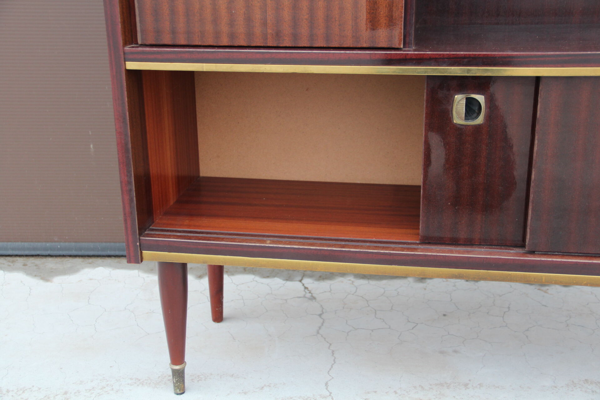 Meuble bar de séjour vintage vers 1960