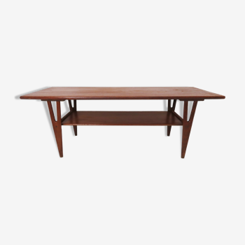 Vintage Danish Teak Wishbone Coffee Table