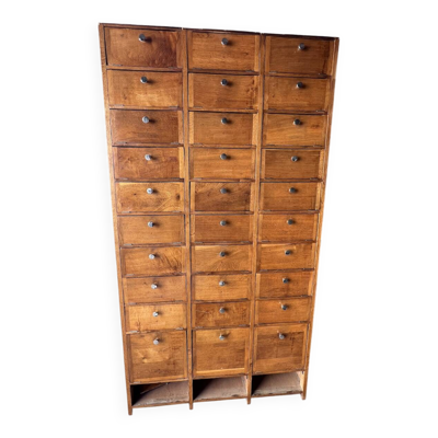Meuble de Notaire à Clapets (meuble métier vintage)