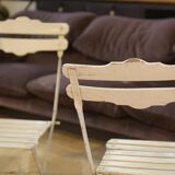 Set of 4 folding garden chairs from the 1960s.